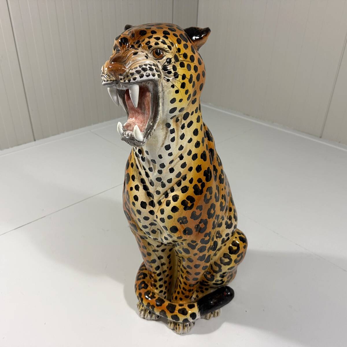 Large Italian ceramic leopard 1970’s