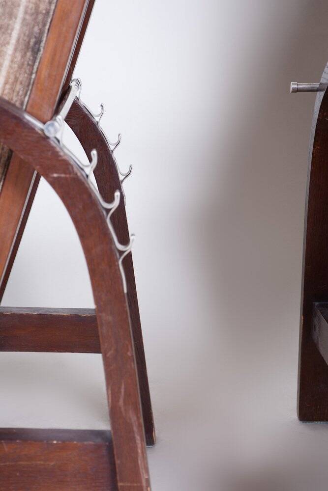 Set of Art Deco Armchairs in Oak, Czech, 1930s