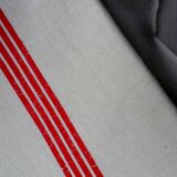 Set of 6 antique tea towels lined with ml