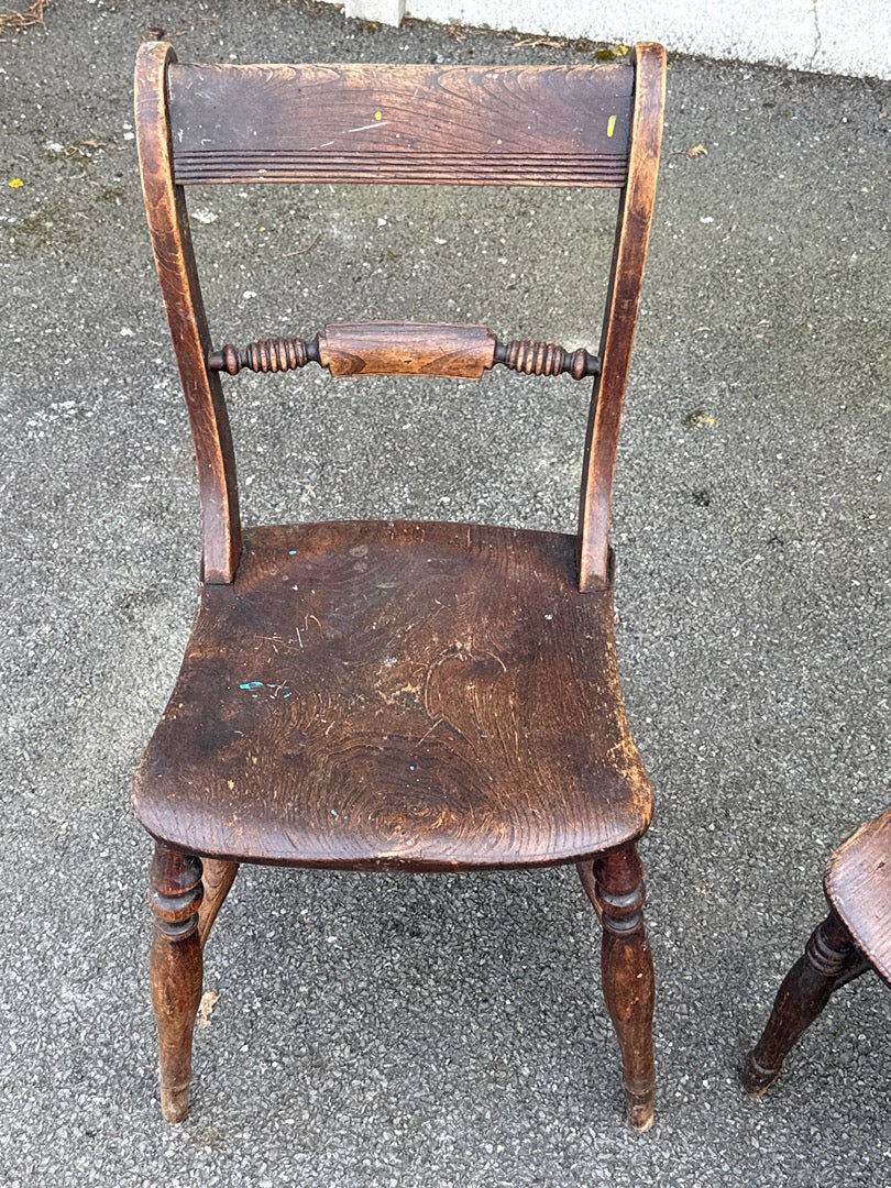 Set of 3 chairs – Vintage – Furniture – Solid wood