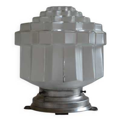Lampe de table ou plafonnier art déco 1930 skyscraper
