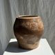 Large oval stoneware lidded pot H24