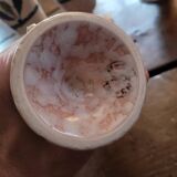 Set of 6 marbled earthenware mazagrans Salins 70's