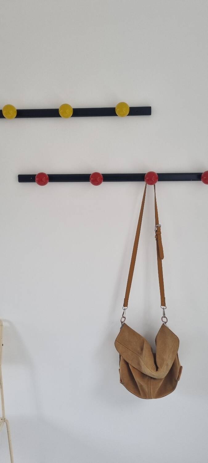 Duo of 4 and 5 ball coat racks