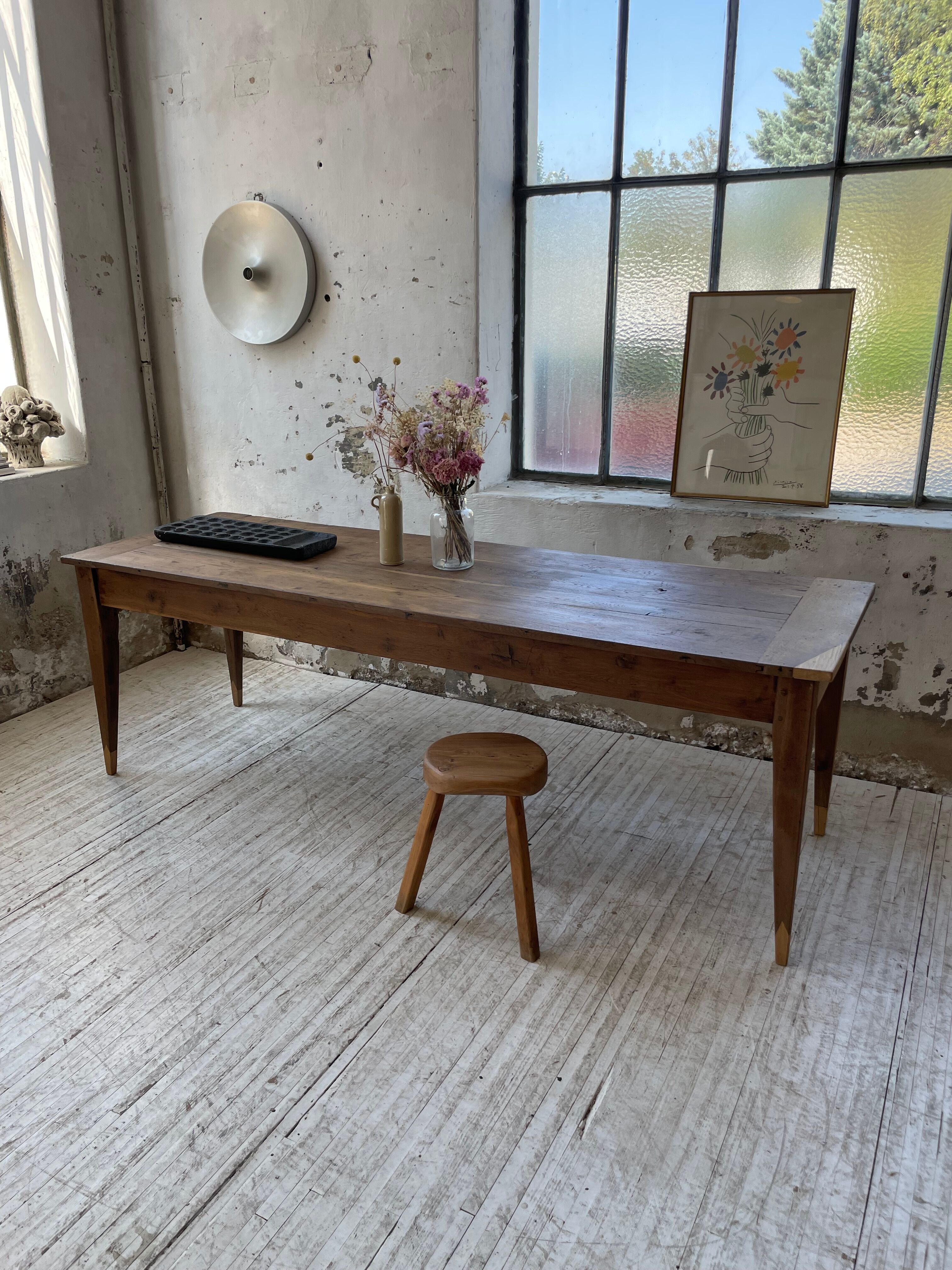 Oak farmhouse table