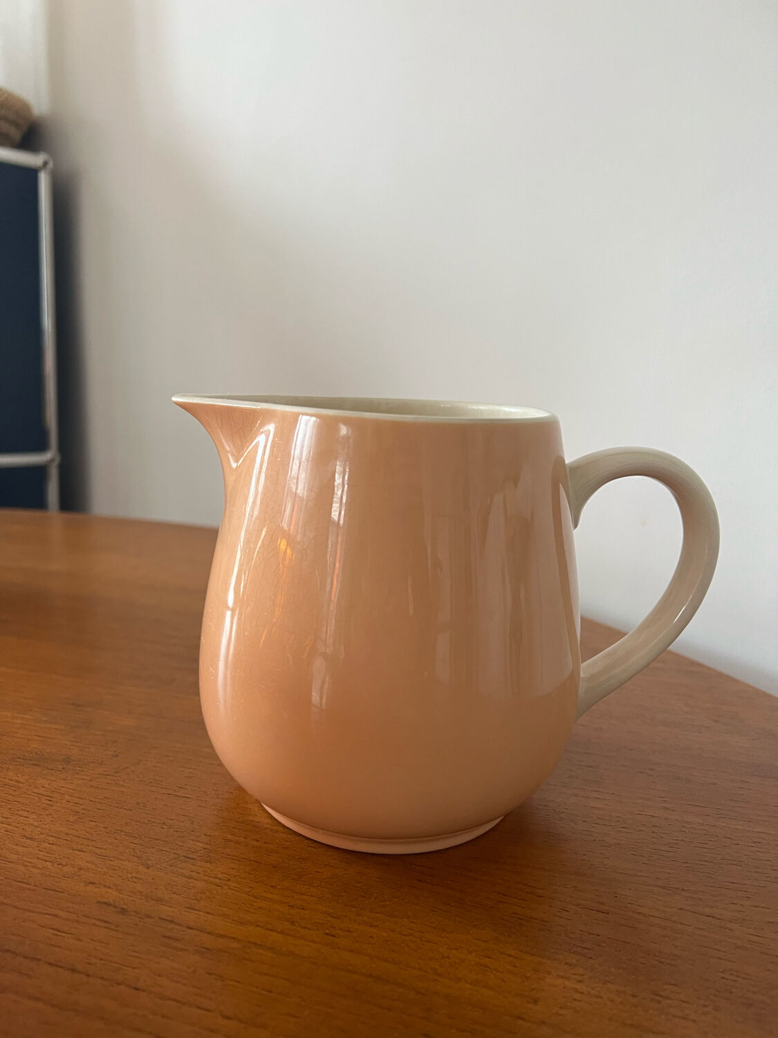 Pink and beige pitcher Villeroy & Boch vintage