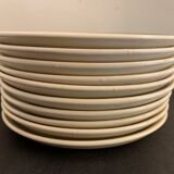 10 Longchamp dessert plates, floral model