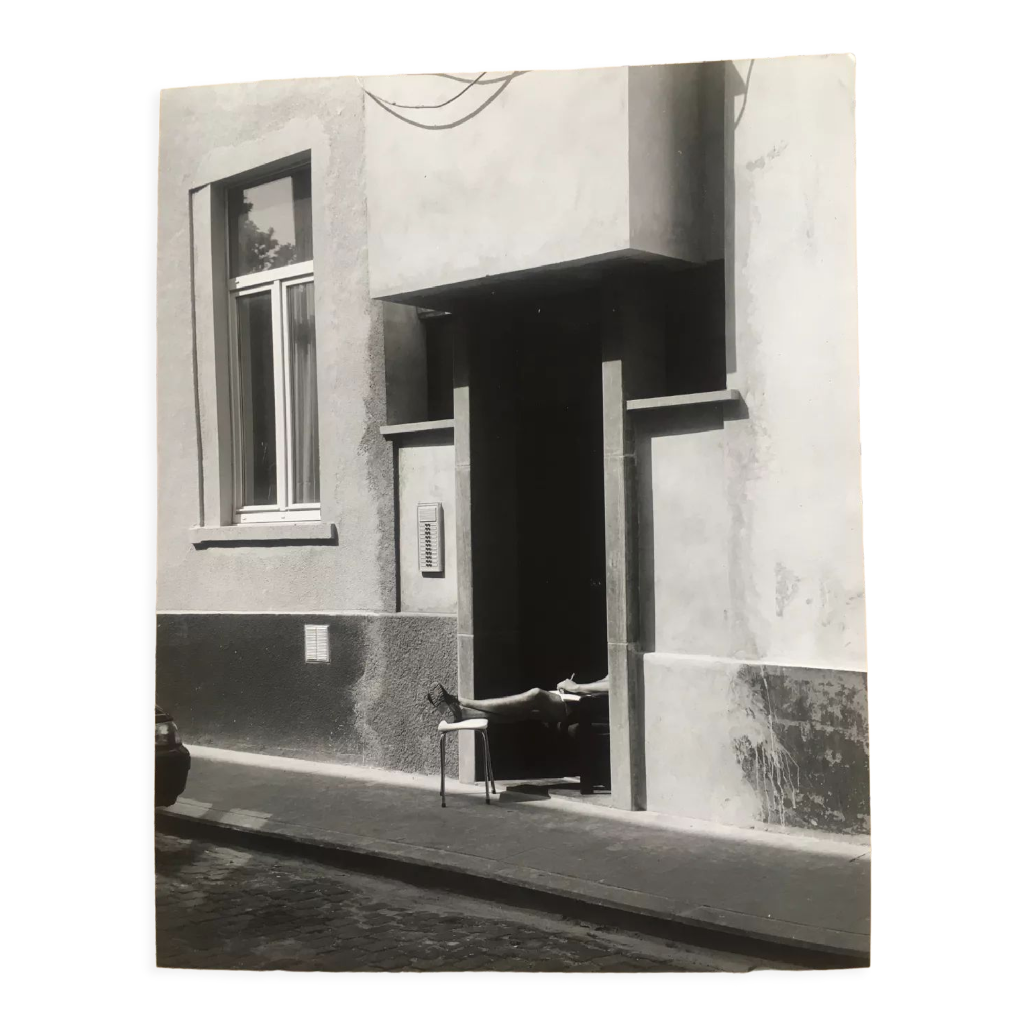 Photographie, jambes d’homme architecture, années 90