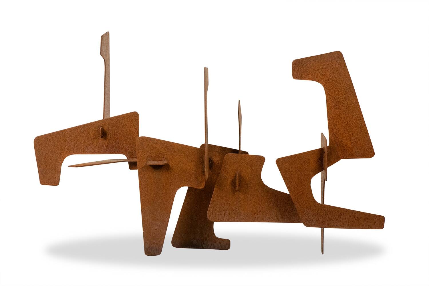 MPCEM. Abstract sculpture in corten steel. Unique piece, 2014.