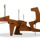 MPCEM. Abstract sculpture in corten steel. Unique piece, 2014.