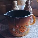 Vintage enameled pitcher