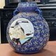 Large round vase in Quimper earthenware from the 1930s.