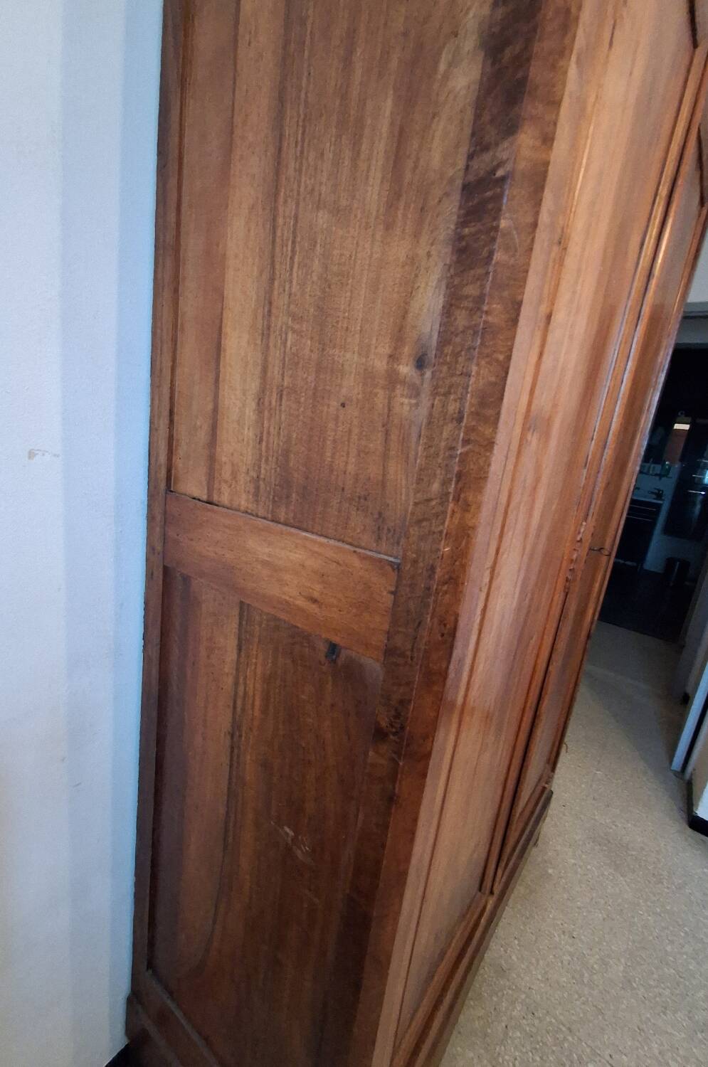 Antique walnut wardrobe