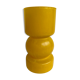 Yellow glass vase