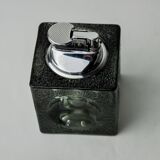 Black ice lighter by Antonio Imperatore, murano glass, Italy, 1970