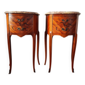 Pair of Louis XV style bedside tables