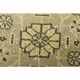 1970s Turkish Oushak Handmade Wool Cotton Yellow Runner 86x335