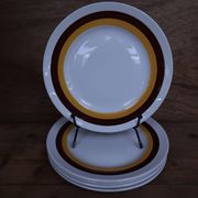 5 dessert plates Moulin des Loups "St Trop"