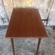 Old scandinavian wooden desk compass feet + drawer 70s vintage