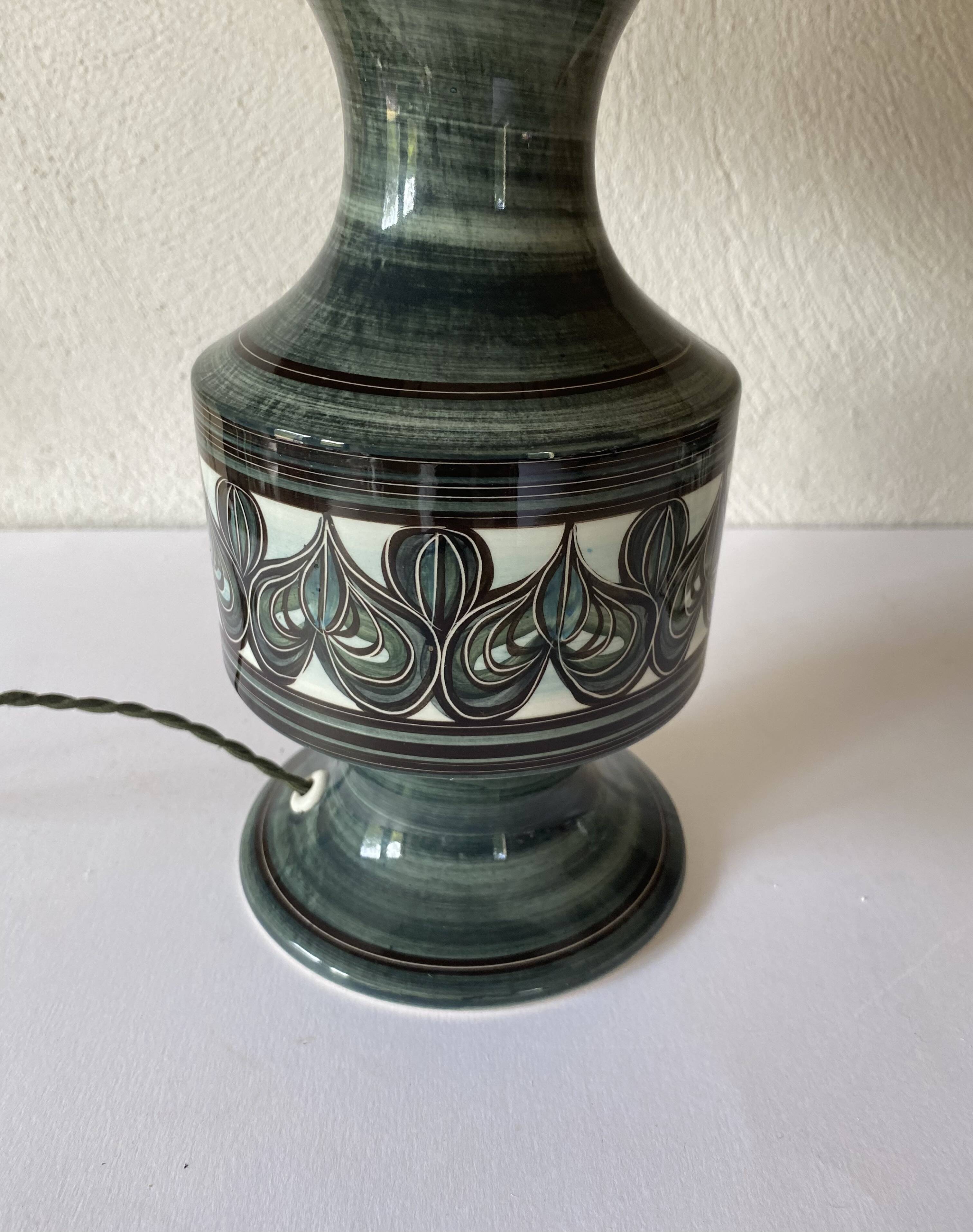 Swedish lamp, 2m fabric cable, fabric lampshade