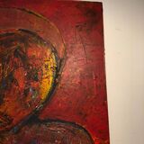 Oil on canvas olivier bony art brut singulier outsider