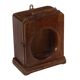 Small old wall display case clock box patina original india
