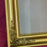 Small mirror of fireplace stucco gilded wood XIX eme 40x55cm