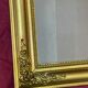 Miroir de cheminée stuc bois dore XIX eme 40x55cm
