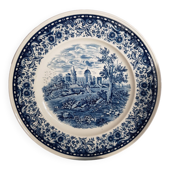 Grand plat de service rond en porcelaine Château Bleu de Villeroy & Boch