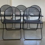 5 chaises pliantes vintage par Fly line, Italie