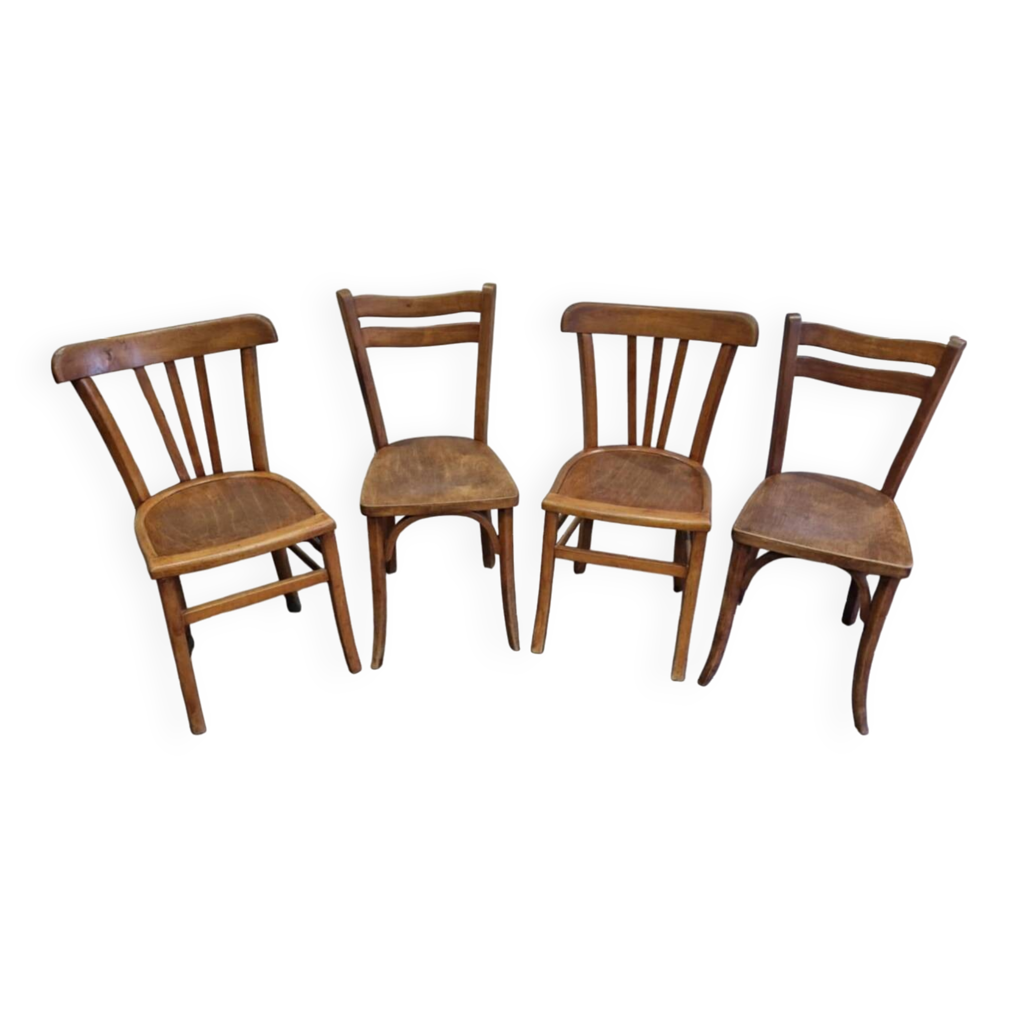 4 Baumann / Luterma bistro chairs, 1960s
