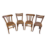 4 Baumann / Luterma bistro chairs, 1960s