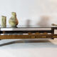Percival Laver Vintage Wenge Glass Lectuur Holder Coffee Table, 70s