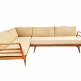 Vintage convertible Knoll Antimott corner sofa, daybed, 1960s