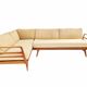 Vintage convertible Knoll Antimott corner sofa, daybed, 1960s