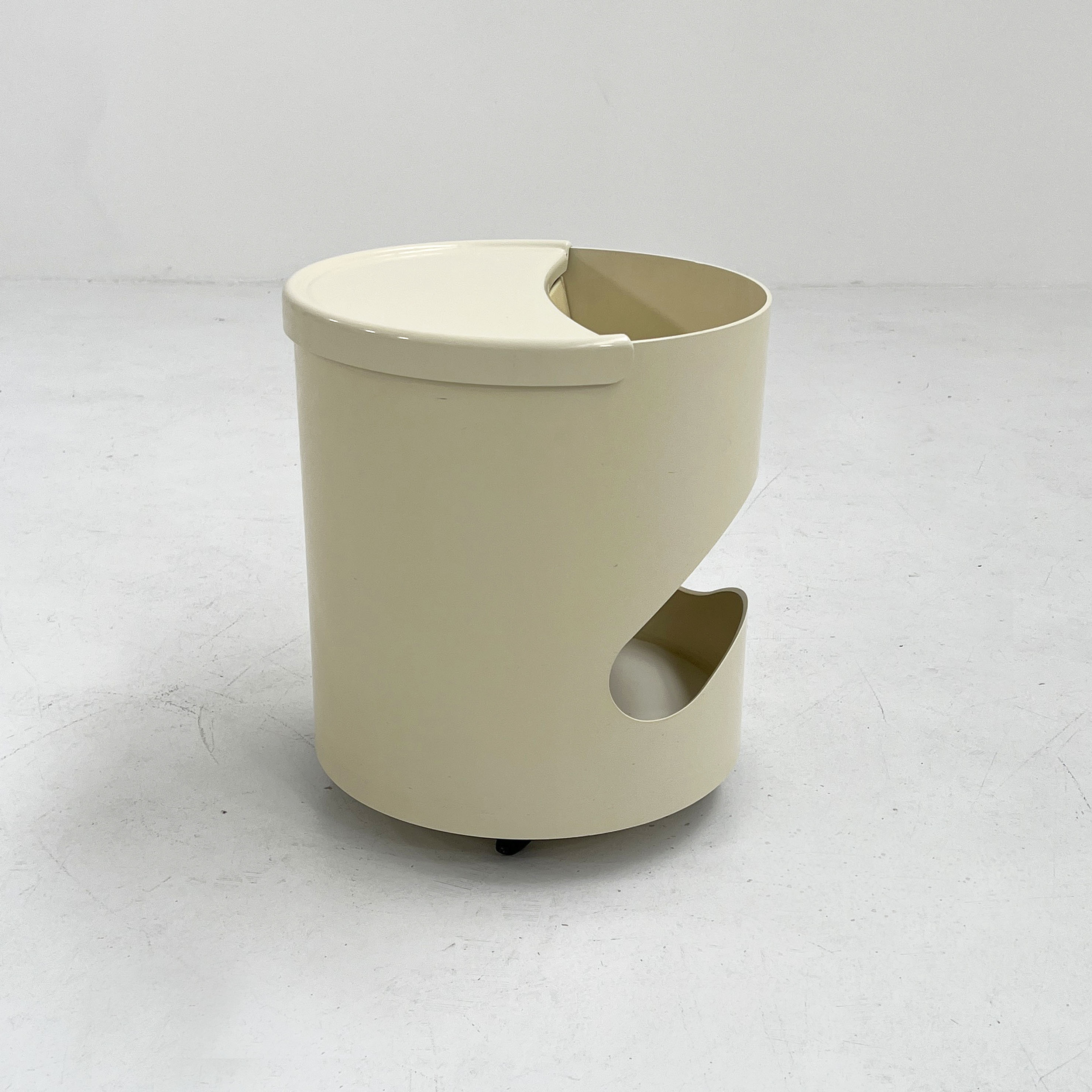 White Robo side table by Joe Colombo for Elco, 1970