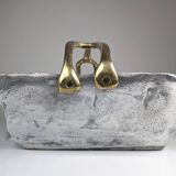 Firewood holder by David Marshall, 1980s