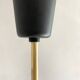 60s Arlus style pendant light, brass and glass