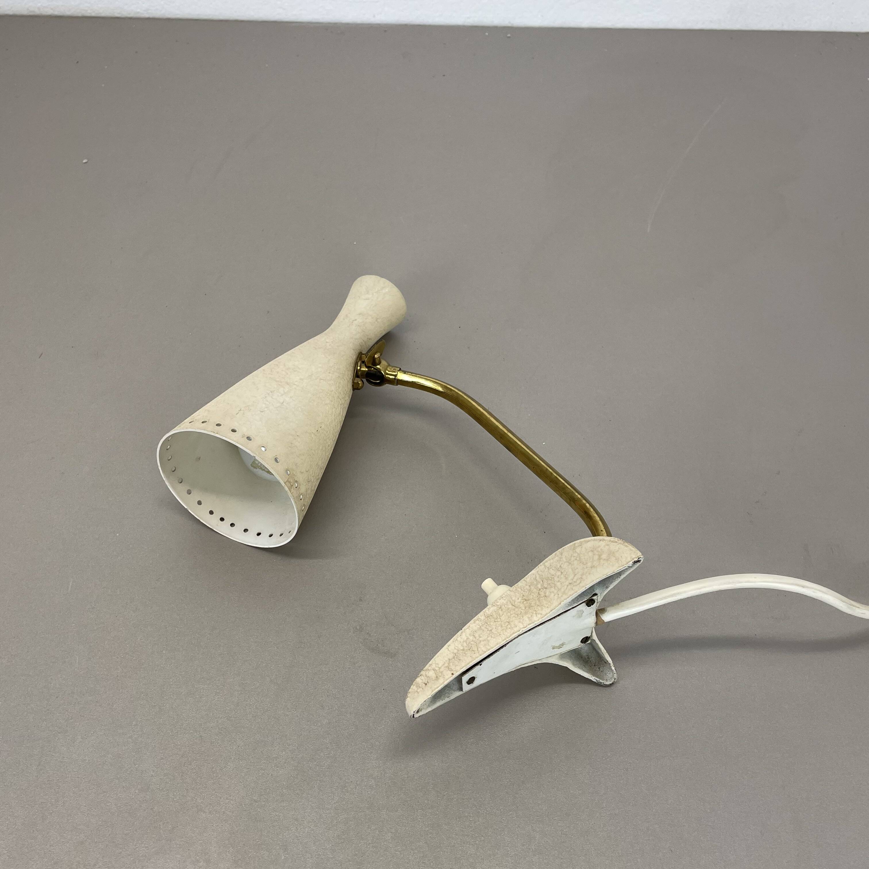 Original Modernist beige Metal Table Light by Cosack, Germany, 1960s