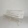 Garden bench, slatted bench, folding, 2 metres long, 1930s.