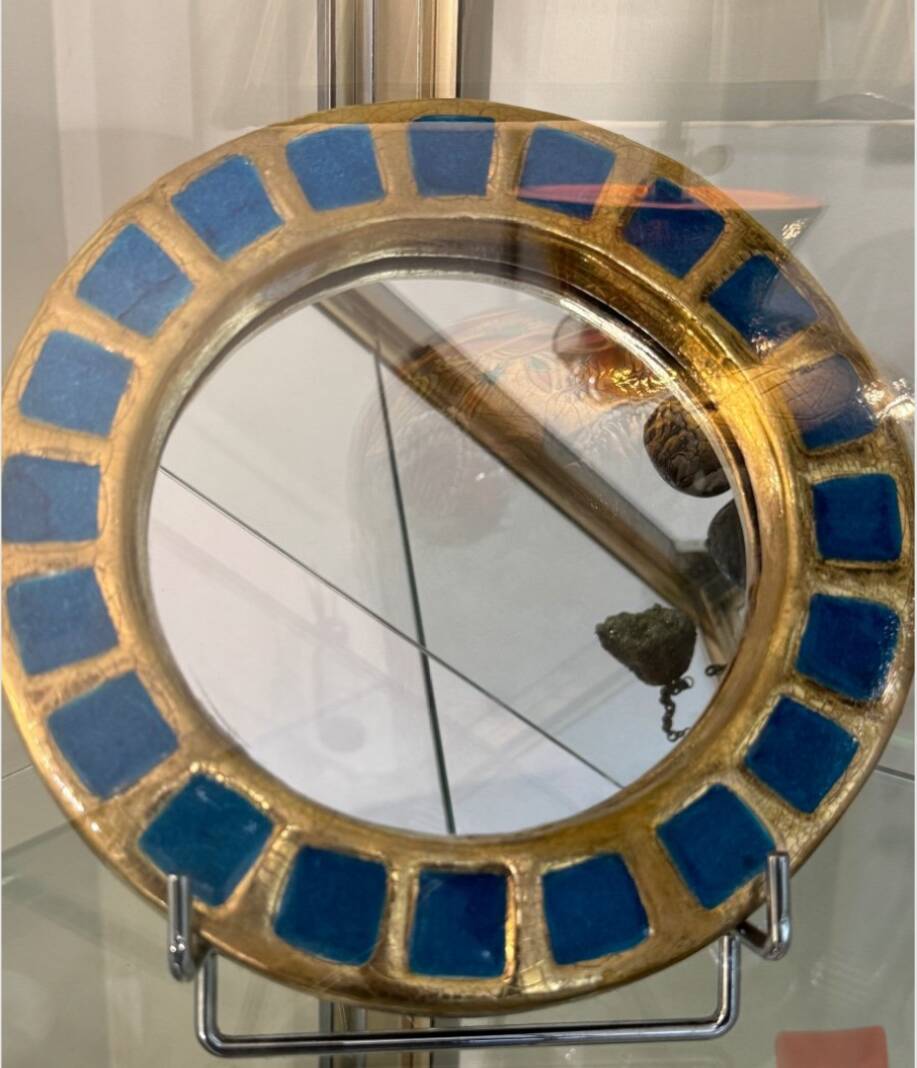 Mithé Espelt (1923-2020) Blue Sun Mirror