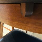 Scandinavian dining table, expandable in teak circa 60