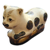Cizhou style ceramic neck rest cat