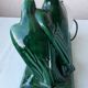 Green ceramic bedside lamp