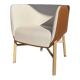 Cabriolet armchair in oak, Cravache Fauve/Seige leather, Hermès