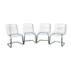4 vintage transparent chairs 1990