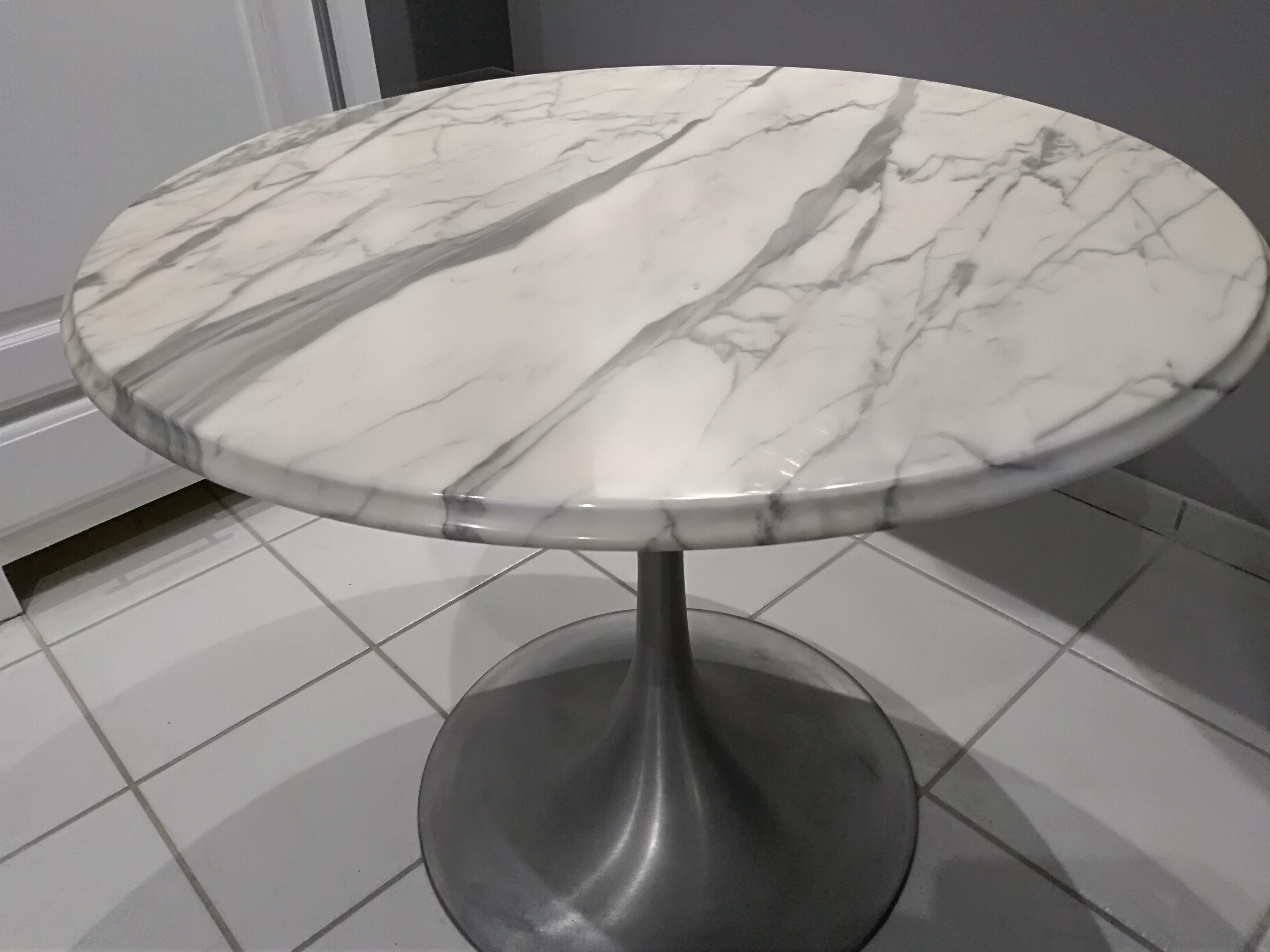 Table marble foot Tulip 1960