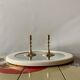 Pair of antique brass candlesticks