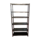 Glass metal shelf