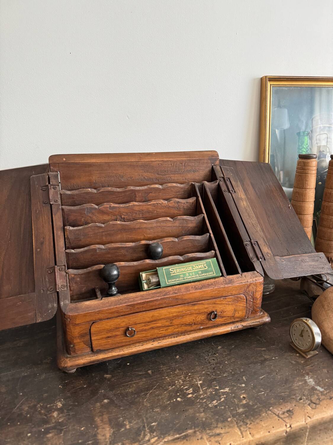 Small wooden storage unit